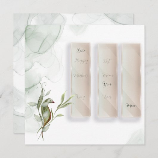 Flache Karte (Vorne/Hinten)