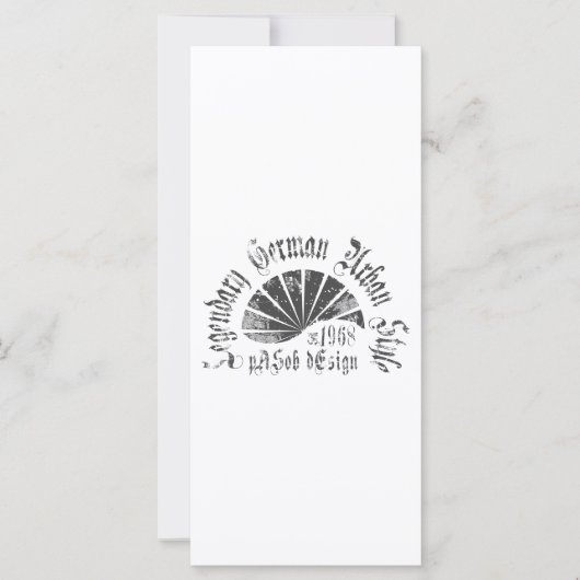 Flache Karte 10 cm x 23 cm (Vorderseite)