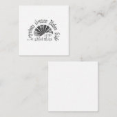 Flache Karte 6,4 cm x 6,4 cm (Vorne/Hinten)
