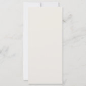 Flache Karte Elegante Florale Hochzeits-Programm-E (Rückseite)