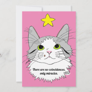 Flache Karte Keine Zufälle, Nur Wunder Katze Gizmo