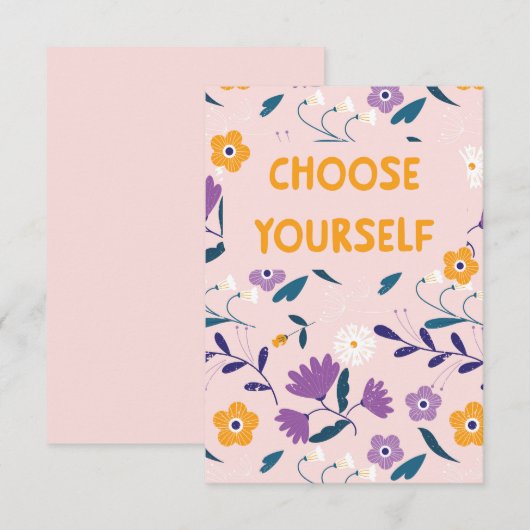 Flache Karte Wählen Sie sich (Vorne/Hinten)