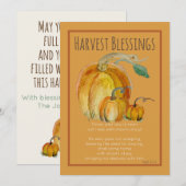 Flache Karte (zum Herunterladen): Segen der Kürbis (Vorne/Hinten)