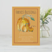 Flache Karte (zum Herunterladen): Segen der Kürbis (Stehend Vorderseite)
