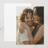 Flache Karte zur Vorankündigung des Termins (Vorne/Hinten)