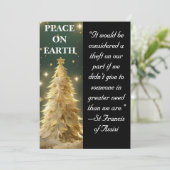 Flache Kartenankündigung Dankeskarte (Stehend Vorderseite)