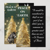 Flache Kartenankündigung Dankeskarte (Vorne/Hinten)