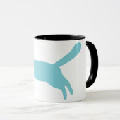 Flache Katzen-Tasse Tasse (VorderseiteRechts)