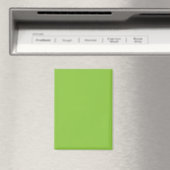 Flache Limettgrün-Hintergrundtextur Magnet (In Situ (Geschirrspüler))