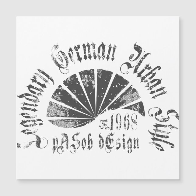 Flache Magnetkarte 5,25" x 5,25" (Vorderseite)