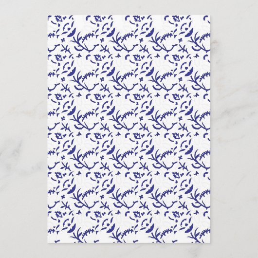 Flache Menükarte (Rückseite)