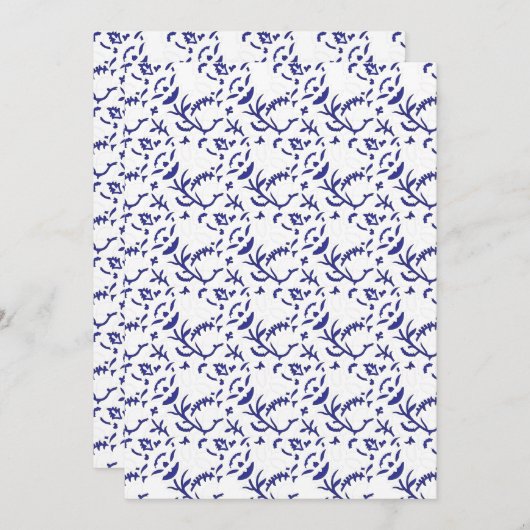 Flache Menükarte (Vorne/Hinten)