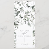 Flache Menükarte (Rückseite)