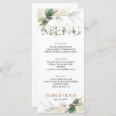 Flache Menükarte (Vorne/Hinten)