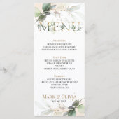 Flache Menükarte (Vorderseite)