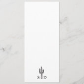 Flache Menükarte (Rückseite)