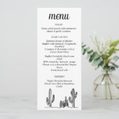 Flache Menükarte (Stehend Vorderseite)