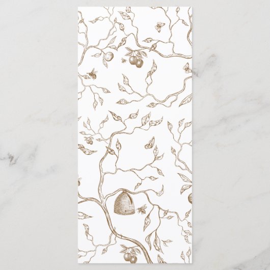 Flache Menükarte (Rückseite)