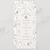 Flache Menükarte (Vorne/Hinten)