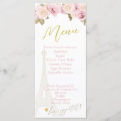 Flache Menükarte (Vorderseite)