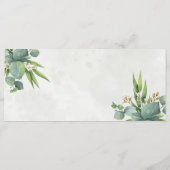 Flache Menükarte (Rückseite)