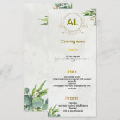 Flache Menükarte (Vorne/Hinten)