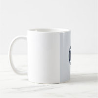 Flache minimalistische Mondphasen-Tasse - Tiefes N