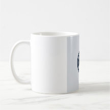 Flache minimalistische Mondphasen-Tasse - Tiefes N