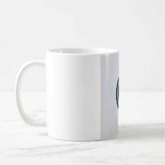 Flache minimalistische Mondphasen-Tasse - Tiefes N Kaffeetasse