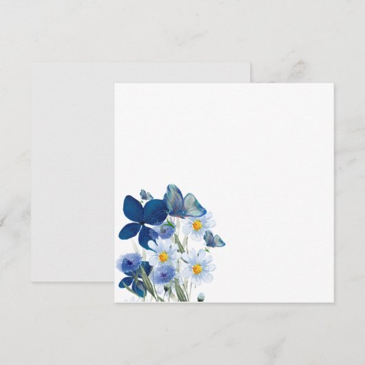 Flache Mitteilungskarte (Vorne/Hinten)