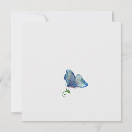 Flache Mitteilungskarte (Rückseite)