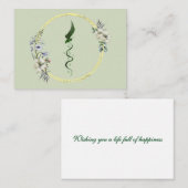 Flache Mitteilungskarte (Vorne/Hinten)