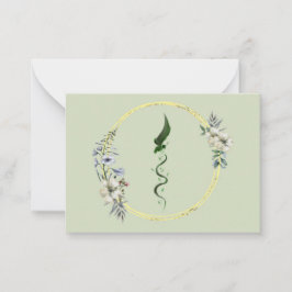 Flache Mitteilungskarte