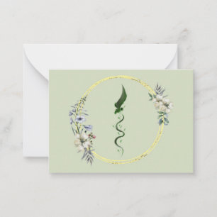 Flache Mitteilungskarte