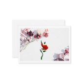 Flache Mitteilungskarte (Vorderseite/Rückseite Beispiel)