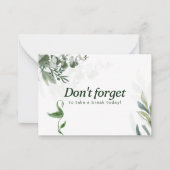 Flache Mitteilungskarte (Vorderseite)