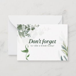 Flache Mitteilungskarte