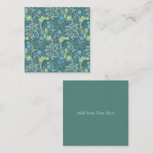 FLACHE MITTEILUNGSKARTE: WILLIAM MORRIS : SEAWEED MITTEILUNGSKARTE