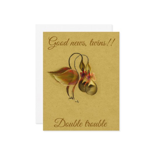 Flache Mitteilungskarten (Vorderseite/Rückseite Beispiel)