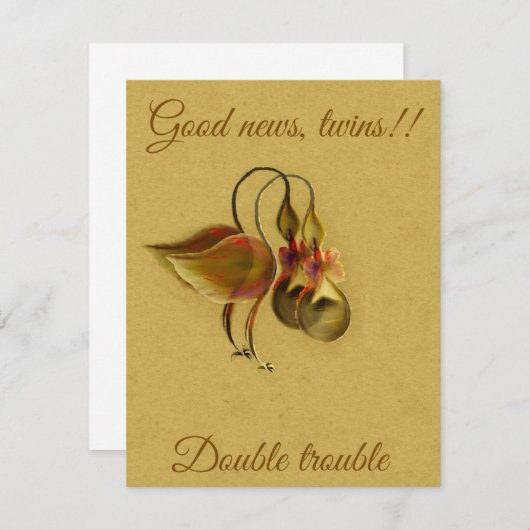 Flache Mitteilungskarten (Vorne/Hinten)