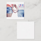 Flache Mitteilungskarten (Vorne/Hinten)