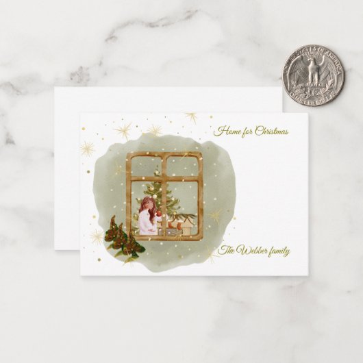 Flache Mitteilungskarten (Vorderseite/Rückseite Beispiel)