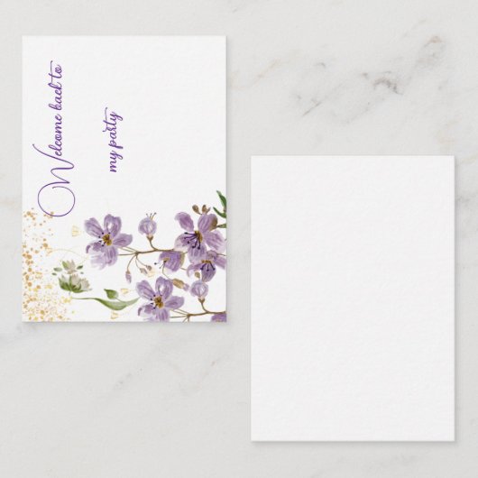 Flache Mitteilungskarten (Vorne/Hinten)