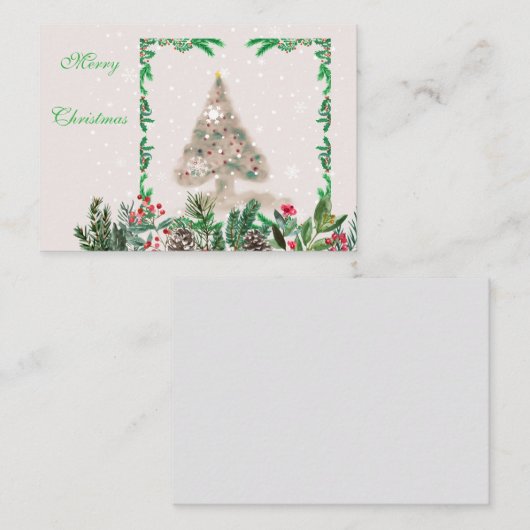 Flache Mitteilungskarten (Vorne/Hinten)