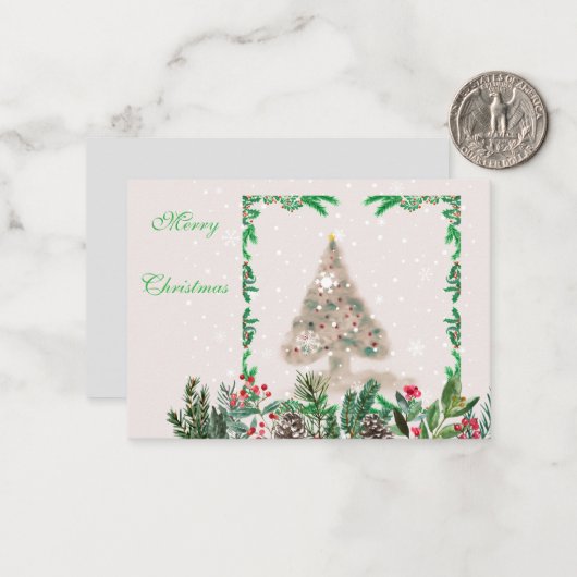 Flache Mitteilungskarten (Vorderseite/Rückseite Beispiel)