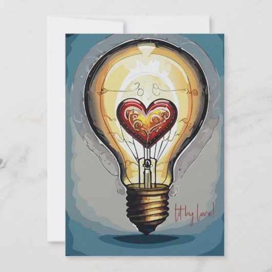 Fläche nach Liebe Feiertagskarte (Vorderseite)