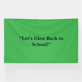 Flache neon-grüne Hintergrundstruktur – Schultextu Banner (Horizontal)
