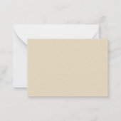 Flache Note Card mit Herz Mitteilungskarte (Rückseite)