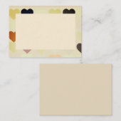 Flache Note Card mit Herz Mitteilungskarte (Vorne/Hinten)