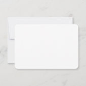 Flache Notizkarte Mitteilungskarte (Rückseite)